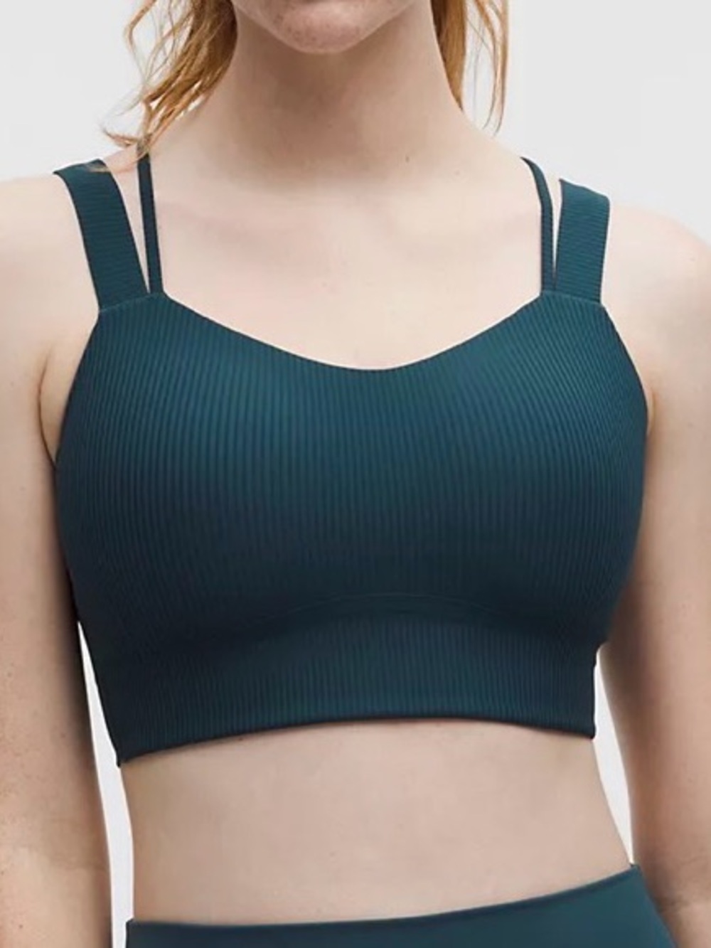 Lululemon Like a Cloud Ribbed Longline Bra D/DD size 6